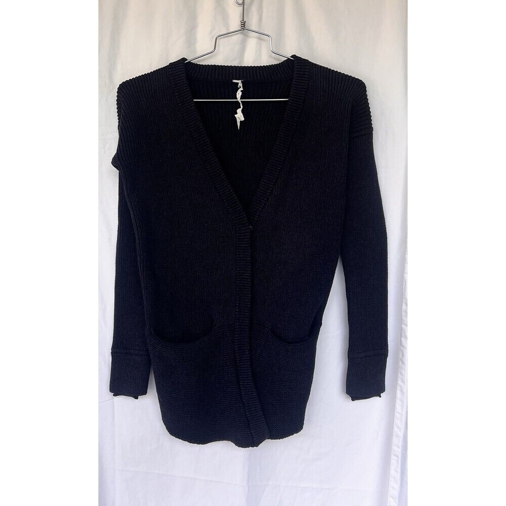 Lululemon Navy Blue Ribbed Open Cardigan Cozy Lounge Athleisure Women’s Size 4